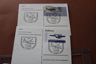 zwei Postkarten Nachdruck neuzeitlich 2008 abgestempelt mit Sonderstempel in Norderstedt